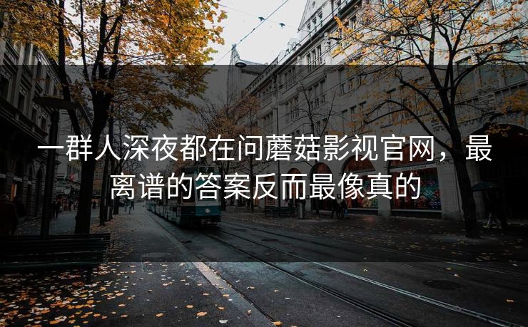一群人深夜都在问蘑菇影视官网，最离谱的答案反而最像真的